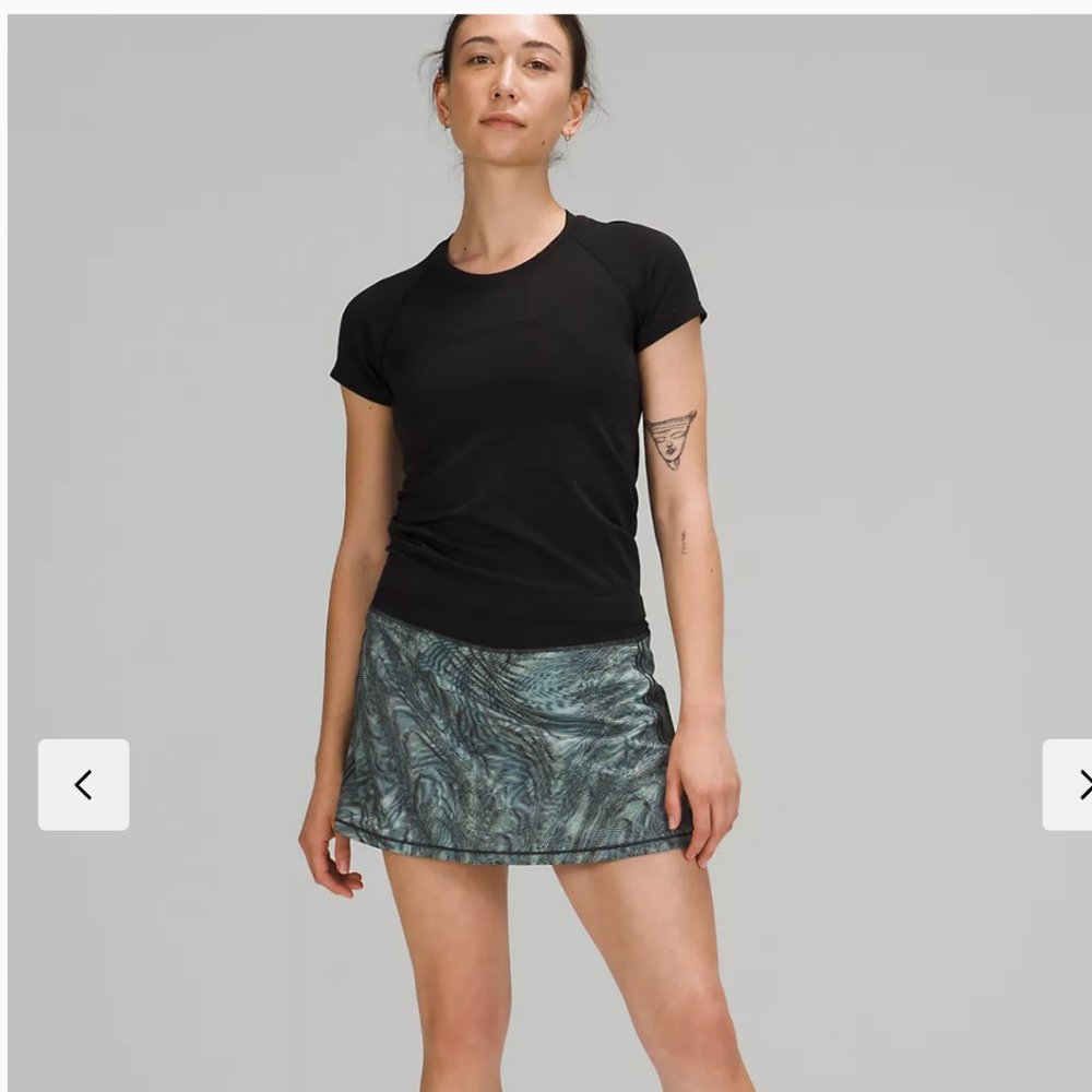 NWT Lululemon Pace Rival Skirt Multi Blue 4 Tall - Picture 3 of 9